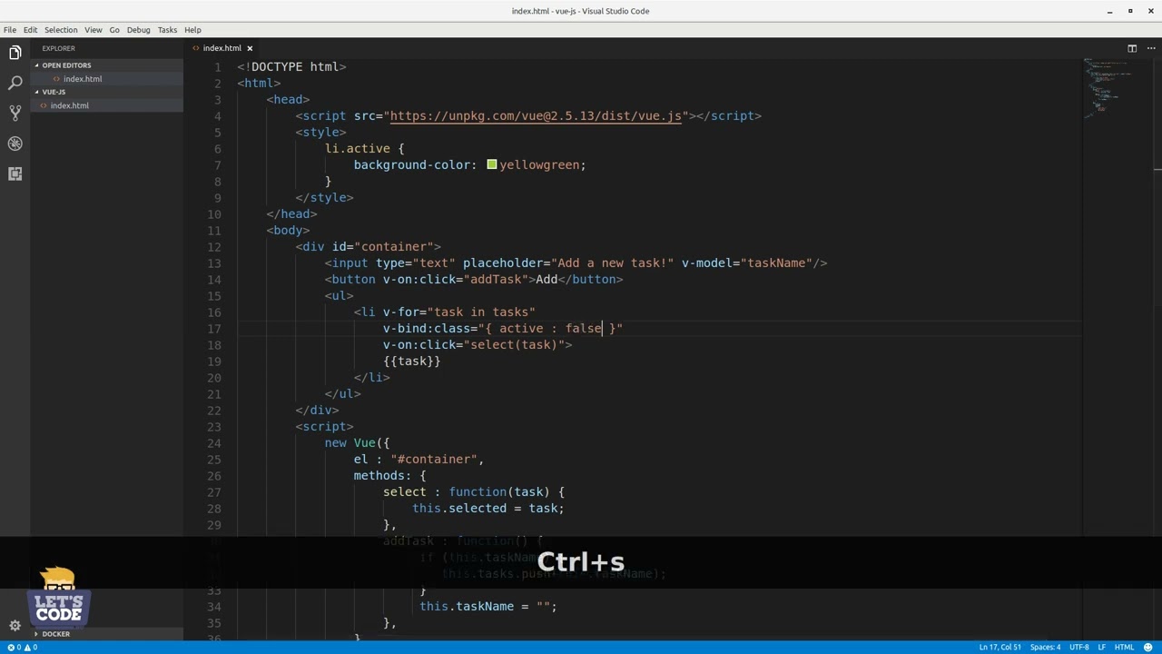 Vue.js 2.0 - 4.r&eacute;sz - Class binding