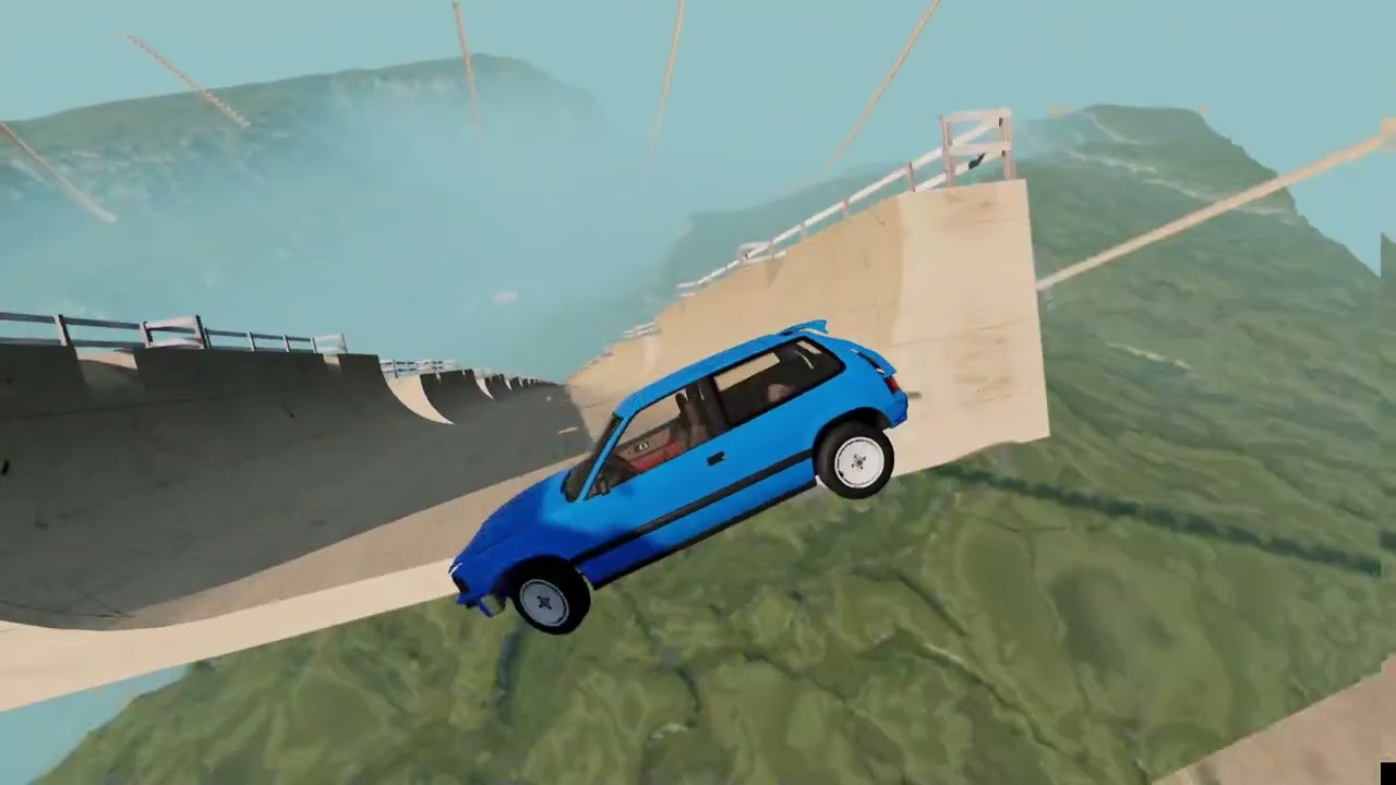 Mega ramp crash #beamngdrive
