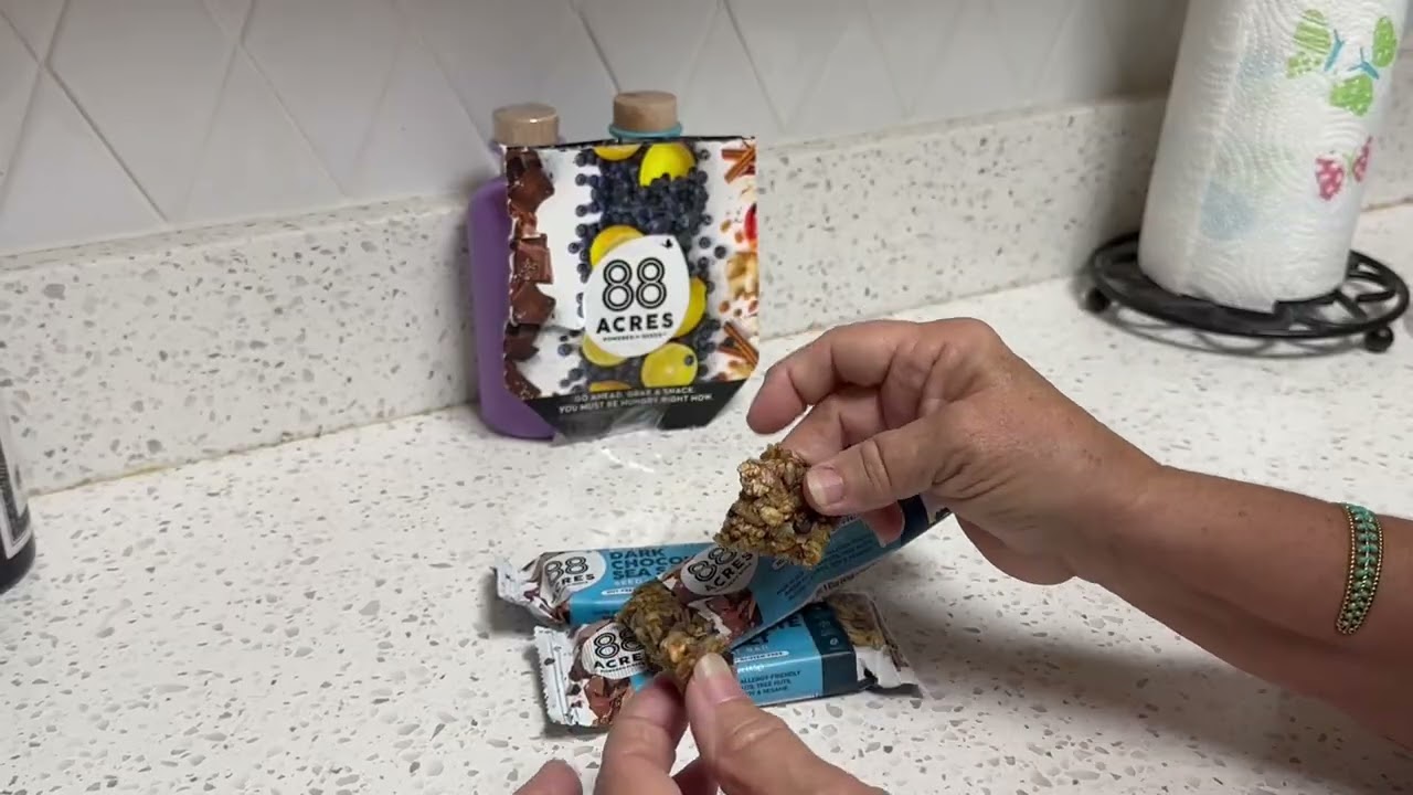 88 Acres Granola Bars   Dark Chocolate Sea Salt, A chewy granola bar that's both tasty and healthy