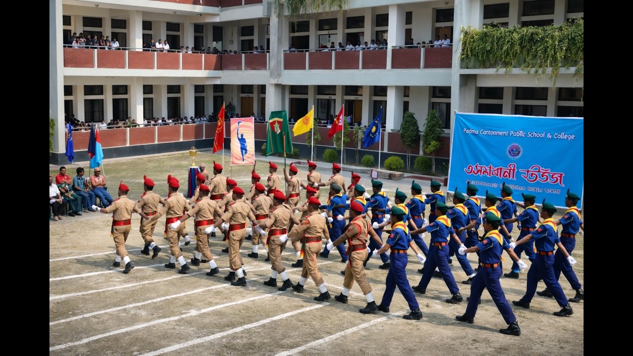 School parade PCPSC | BNCC | SCOUTS | Military Parade | Padma Cantonment Public School and College