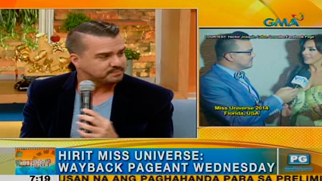 Unang Hirit: Miss Universe Philippines 1982 Maria Isabel Lopez at pageant blogger Hector Gonzales