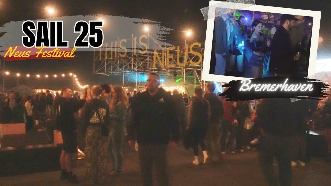 🌙 NEUES FESTIVAL ERLEBEN – SAIL 2025 BREMERHAVEN WALKING TOUR  ✨[4K]