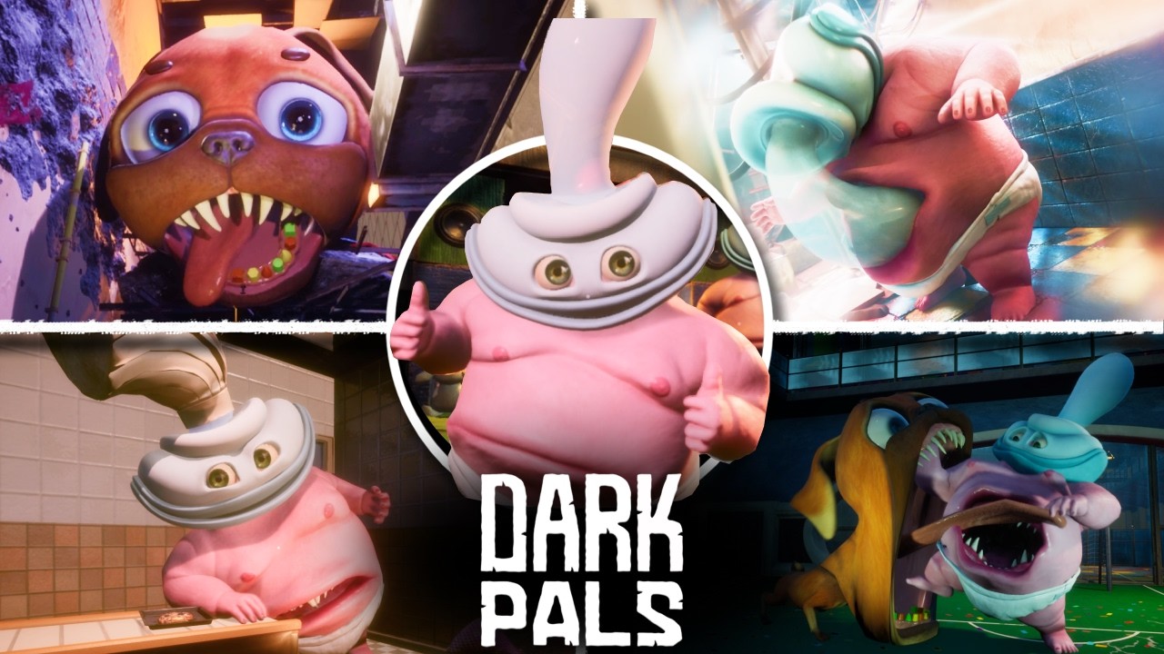 Dark Pals: The 1st Floor - ALL BOSSES JUMPSCARES + All Scary Moments & Ending (Showcase)