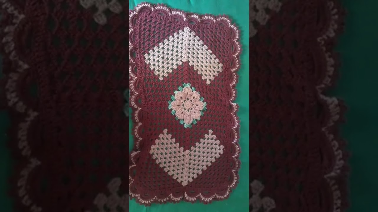 #tapete de croche retangular