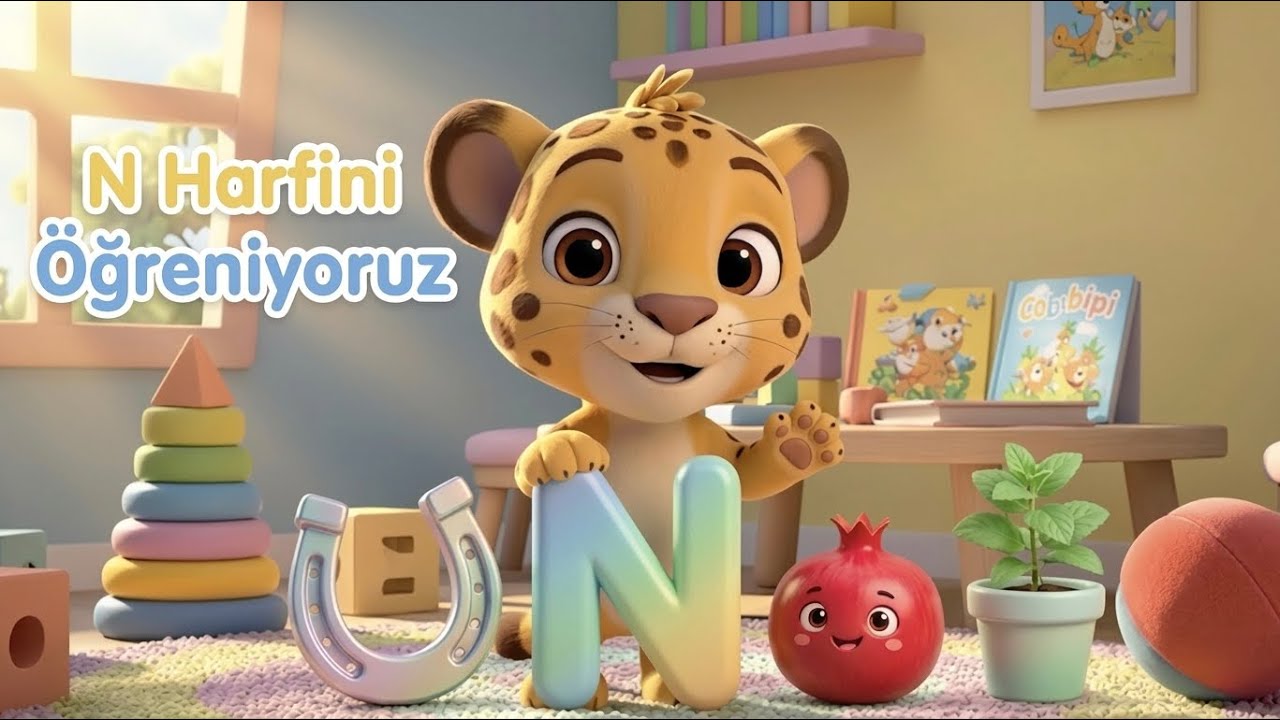 N Harfini Öğreniyoruz! 📚| Parstiko ile A’dan Z’ye Çocuk Şarkıları | Okul Öncesi 🎶
