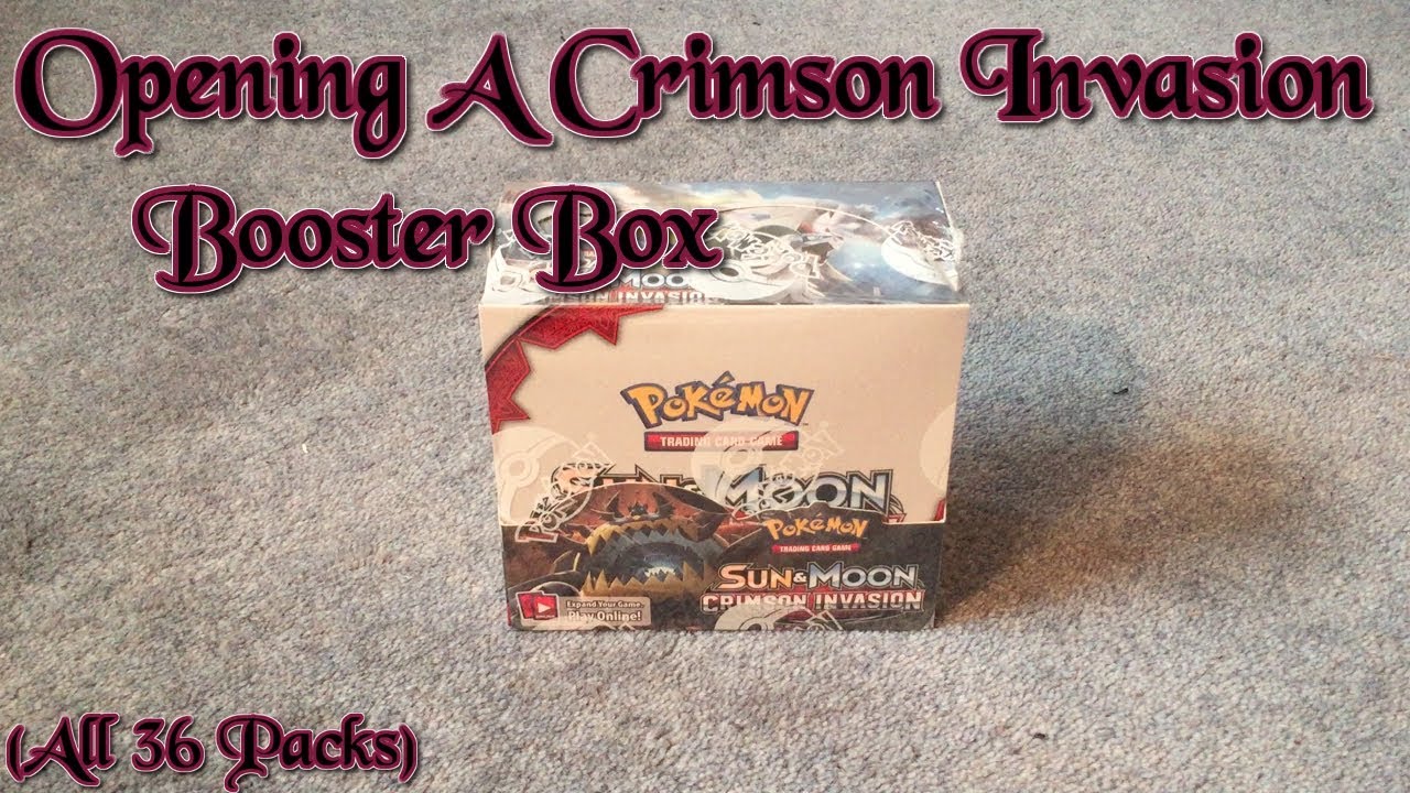 Opening A Crimson Invasion Booster Box (All 36 Packs)
