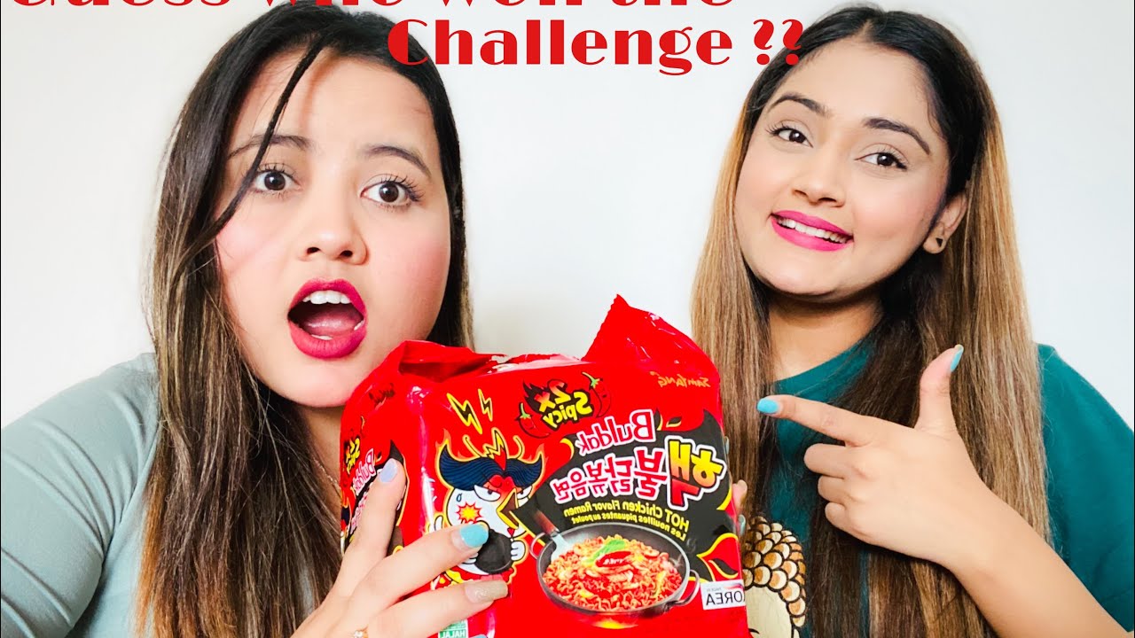 2packets  2x spicy Ramen Noodles !!   #SpicyRamen #Foodchallenge #Mission100k #Sahanafam ❤️