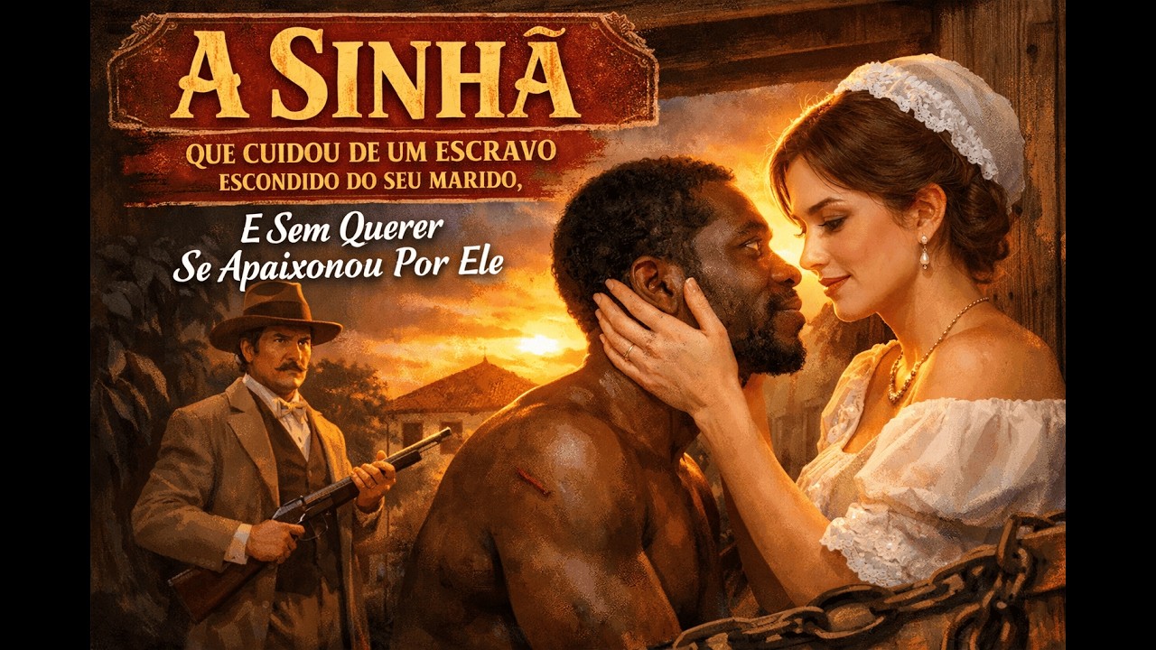 A SINHÁ QUE CUIDOU DE UM ESCRAVO ESCONDIDO DE TODOS... ELA SE APAIXONOU POR ELE E SEU MARIDO...