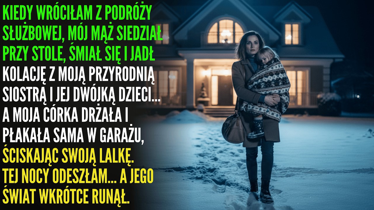 Po powrocie z pracy zobaczyłam, jak mój mąż bawi się z jej dziećmi… a moja córka marzła w garażu