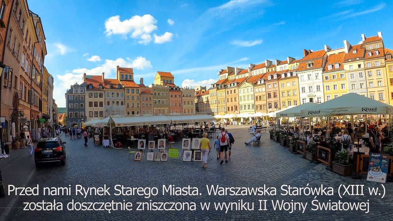 Warszawa - Stare Miasto - spacer | Warsaw - Old Town timelapse walking tour