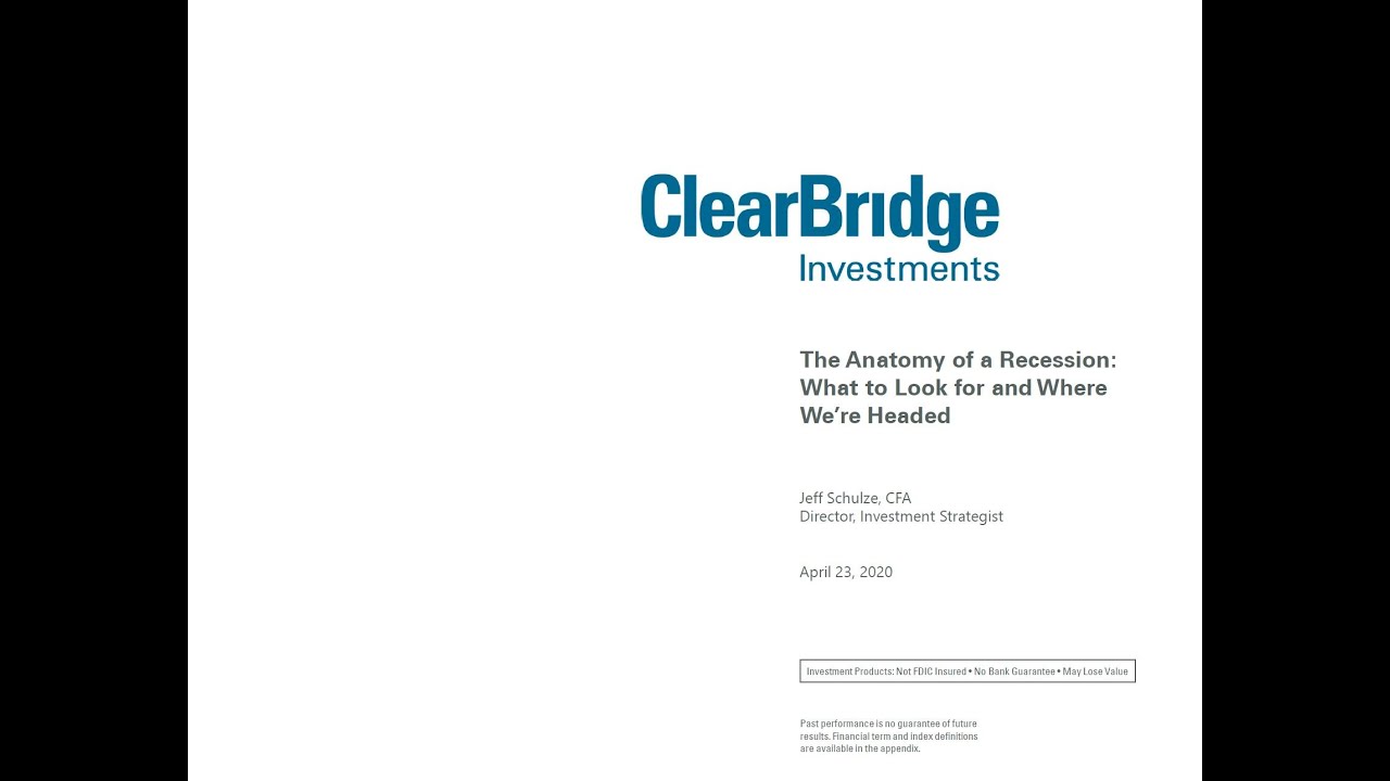 Anatomy of a Recession: Institutional Webcast