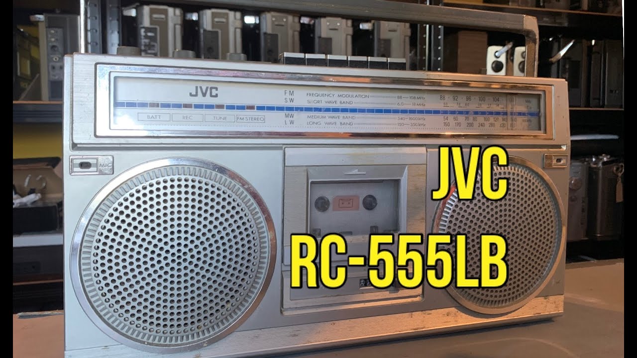 JVC RC-555LB Appraisal Before Repair. Radio Cassette Recorder.