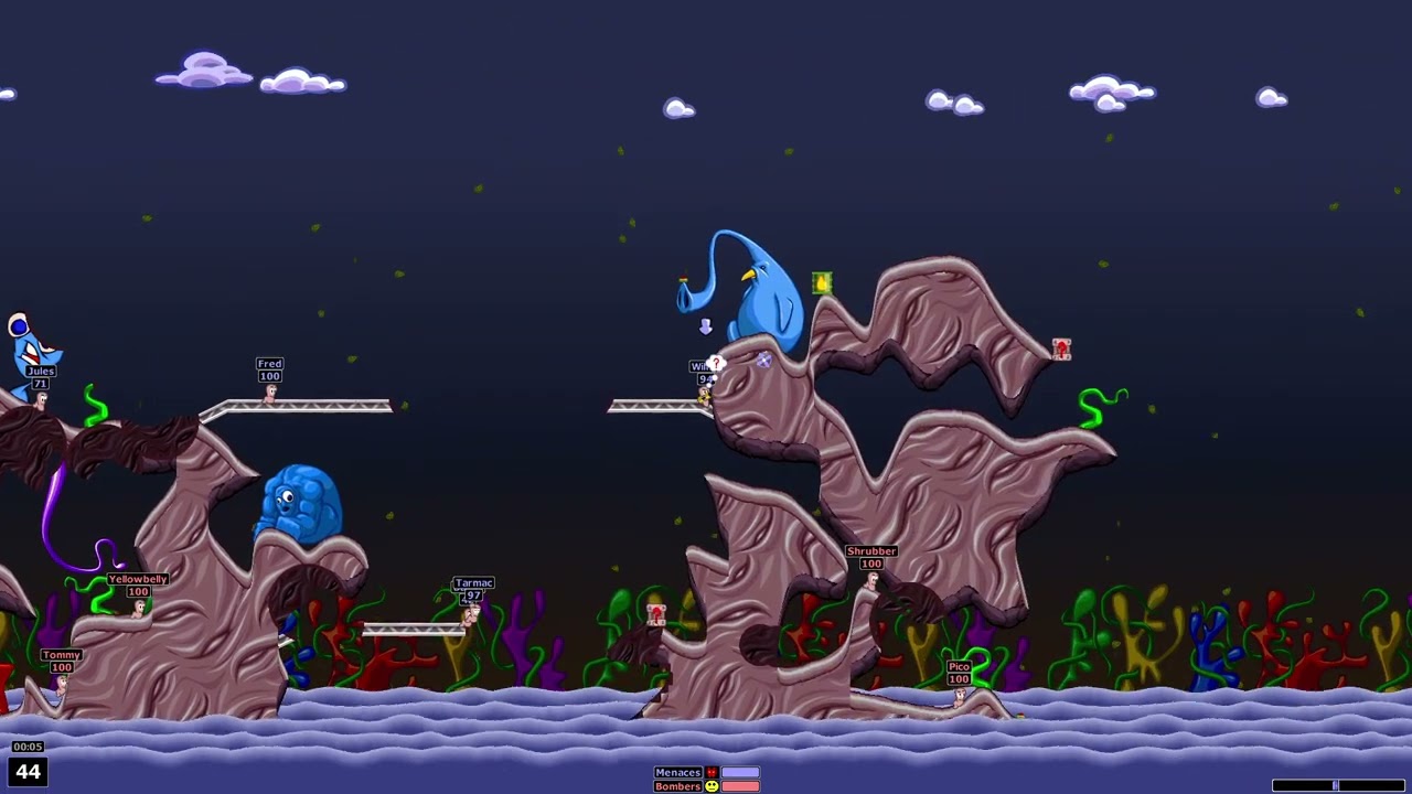 Worms Armageddon | Bombers vs Menaces (League Three, Round Seven)
