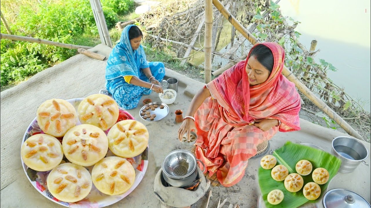 শীতকালে সুজির বাটি ভাপা পিঠা,এটা বানানো এতই সোজা যে কেউ বানাতে পারবে || bengali pitha recipe