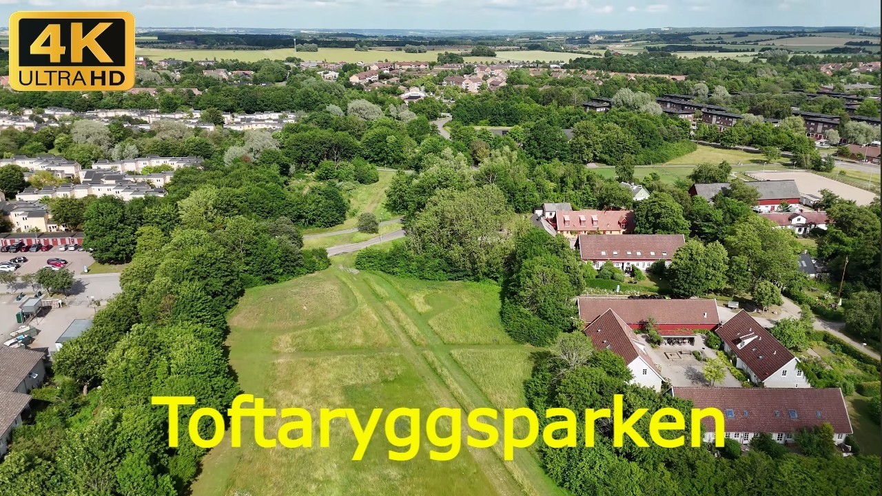 FREE Drone Footage | Toftaryggsparken, Lund, Sweden | 4K 60FPS