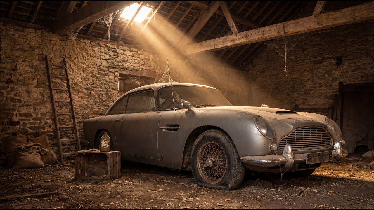 ASMR Car Restoration | Platinum Aston Martin DB5 1964 Full Restoration | From Barn To Road