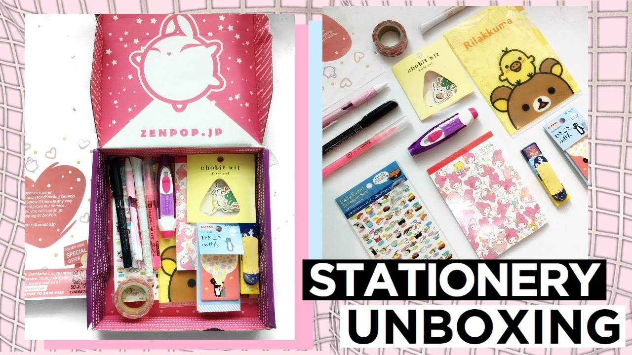 zenpop stationery unboxing || studyng
