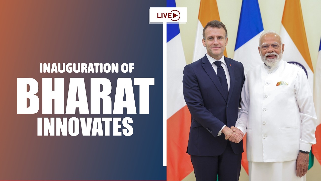LIVE: PM Modi and President Macron jointly inaugurate the 'Bharat Innovates' event in Nice, France.