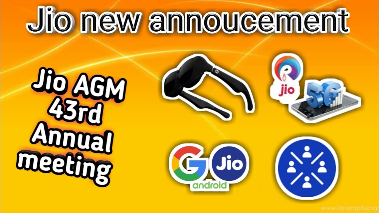 Reliance Jio 43rd AGM  new announcement | 5g | Jio Glass