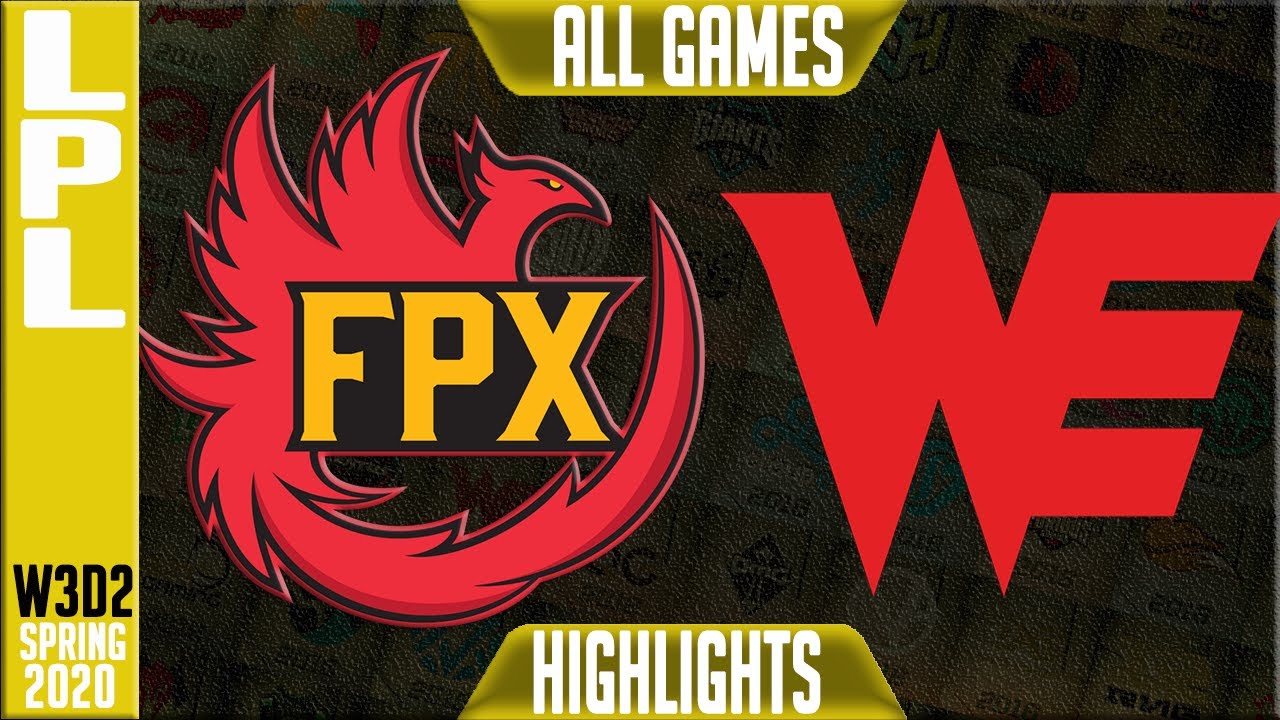FPX vs WE Highlights ALL GAMES | LPL Spring 2020 W3D2 | FunPlus Phoenix vs Team WE