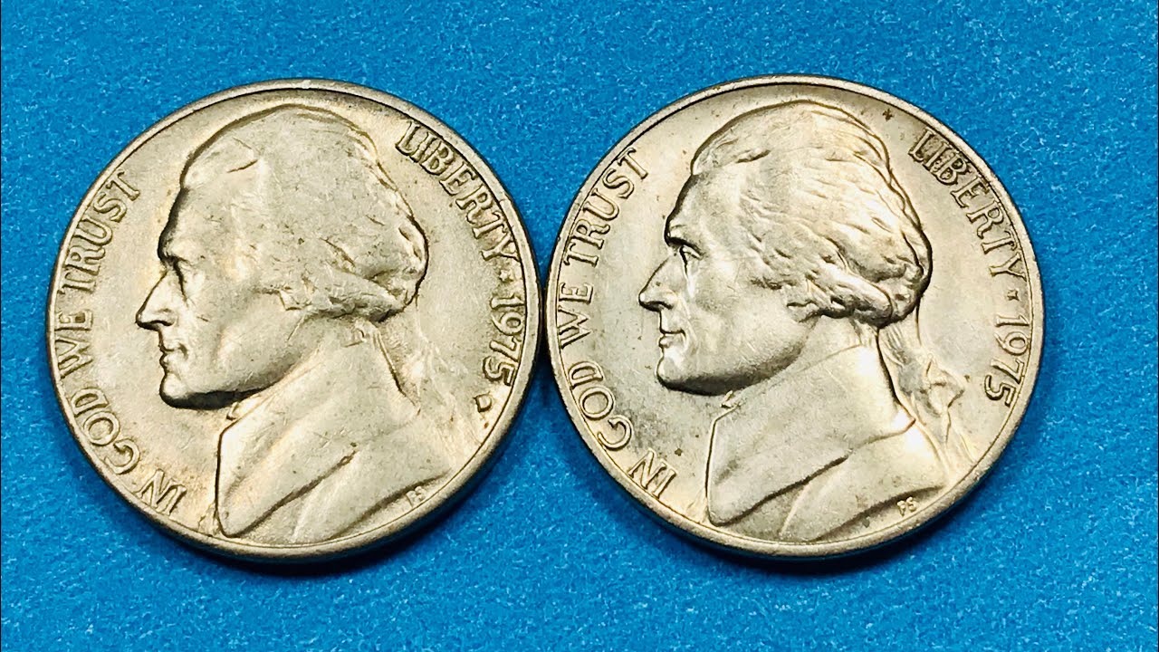 US 1975 Jefferson Nickel Values - United States 5 Cents Coins