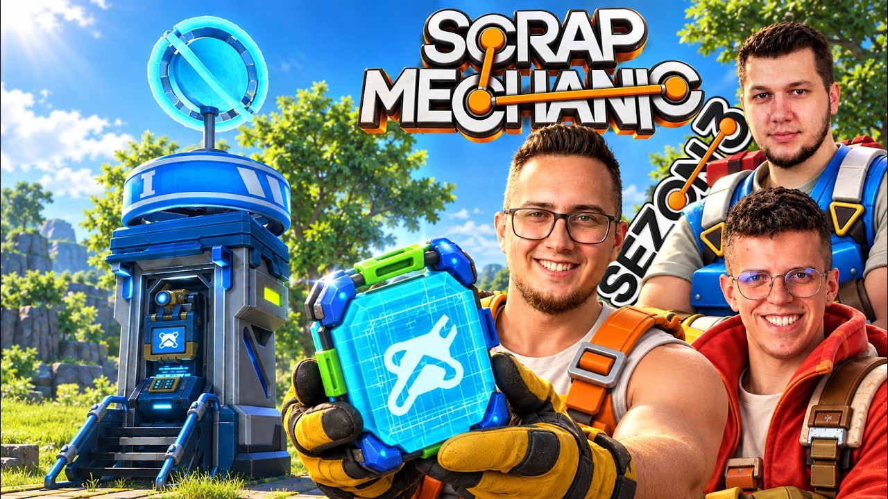 Pierwsza Baza I Problemy.. 😮 Znaleźliśmy SCHEMATBOTA 🔣 [03] SCRAP MECHANIC 3 DRILLING THUNDER
