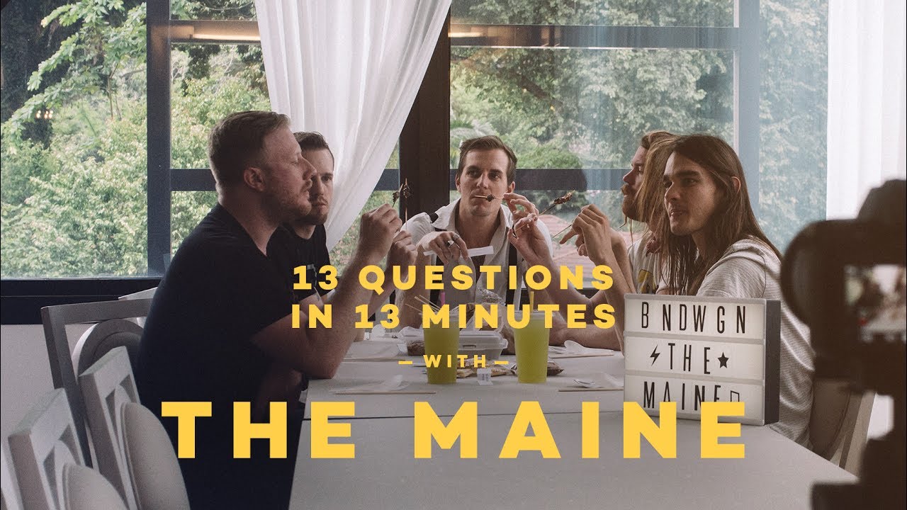 13 Questions in 13 Minutes with The Maine