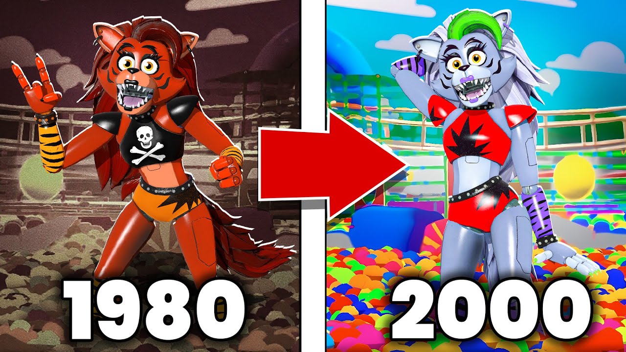 Roxanne Wolf THEN VS NOW! FNAF Animatronic Evolution