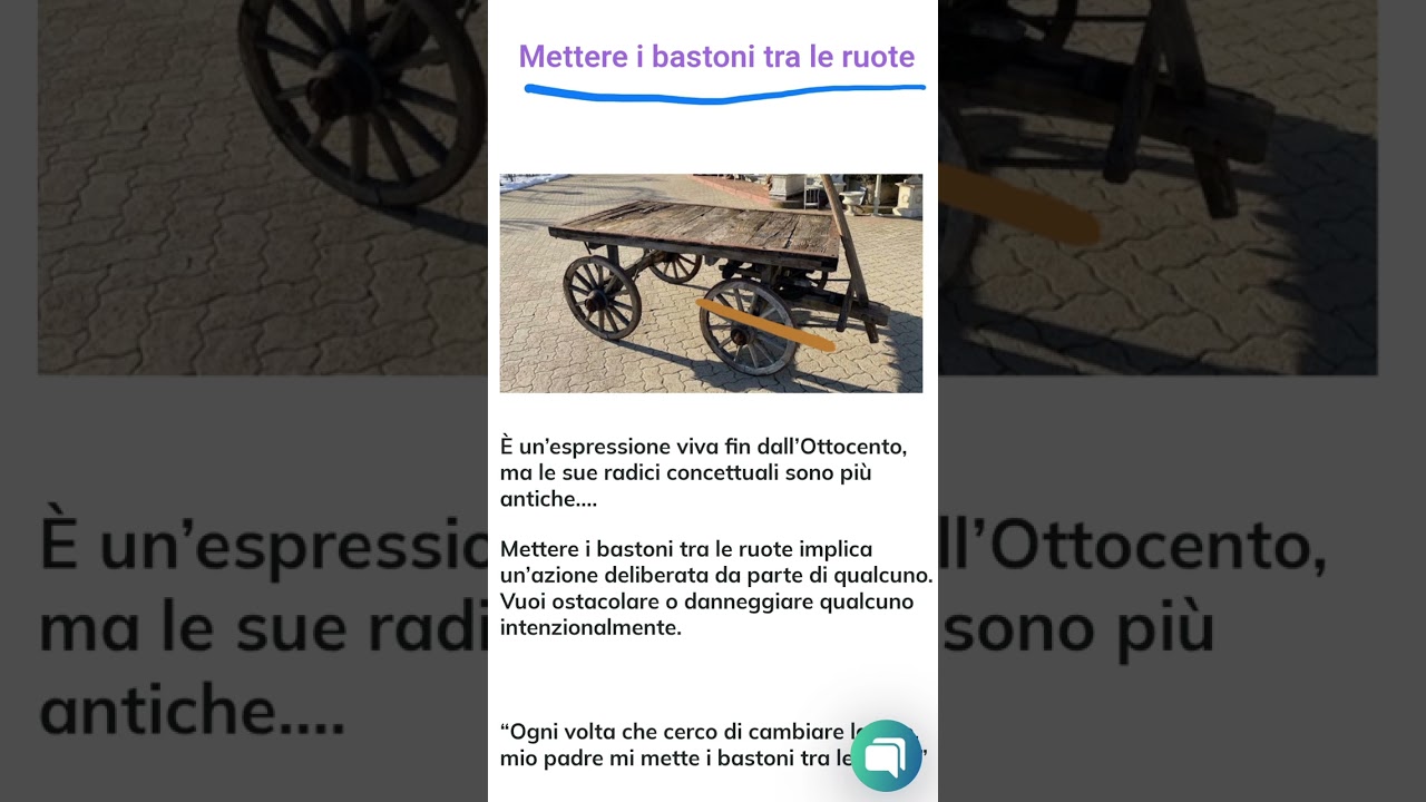 why Italians put sticks in your wheels 