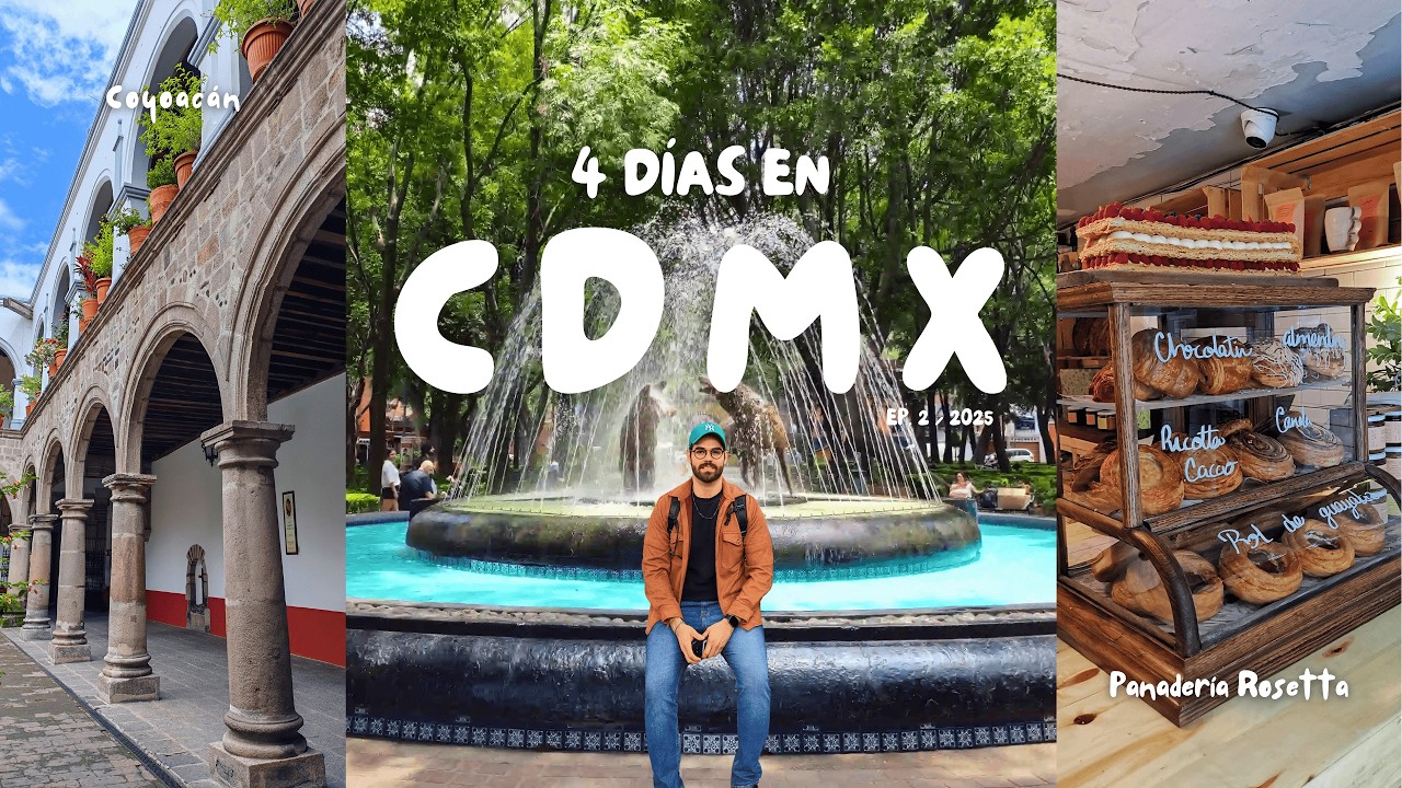 CDMX Vlog Día 1 y 2 | Roma Norte, Coyoacán & Panaderías Icónicas 🇲🇽 | LuisBravlogs