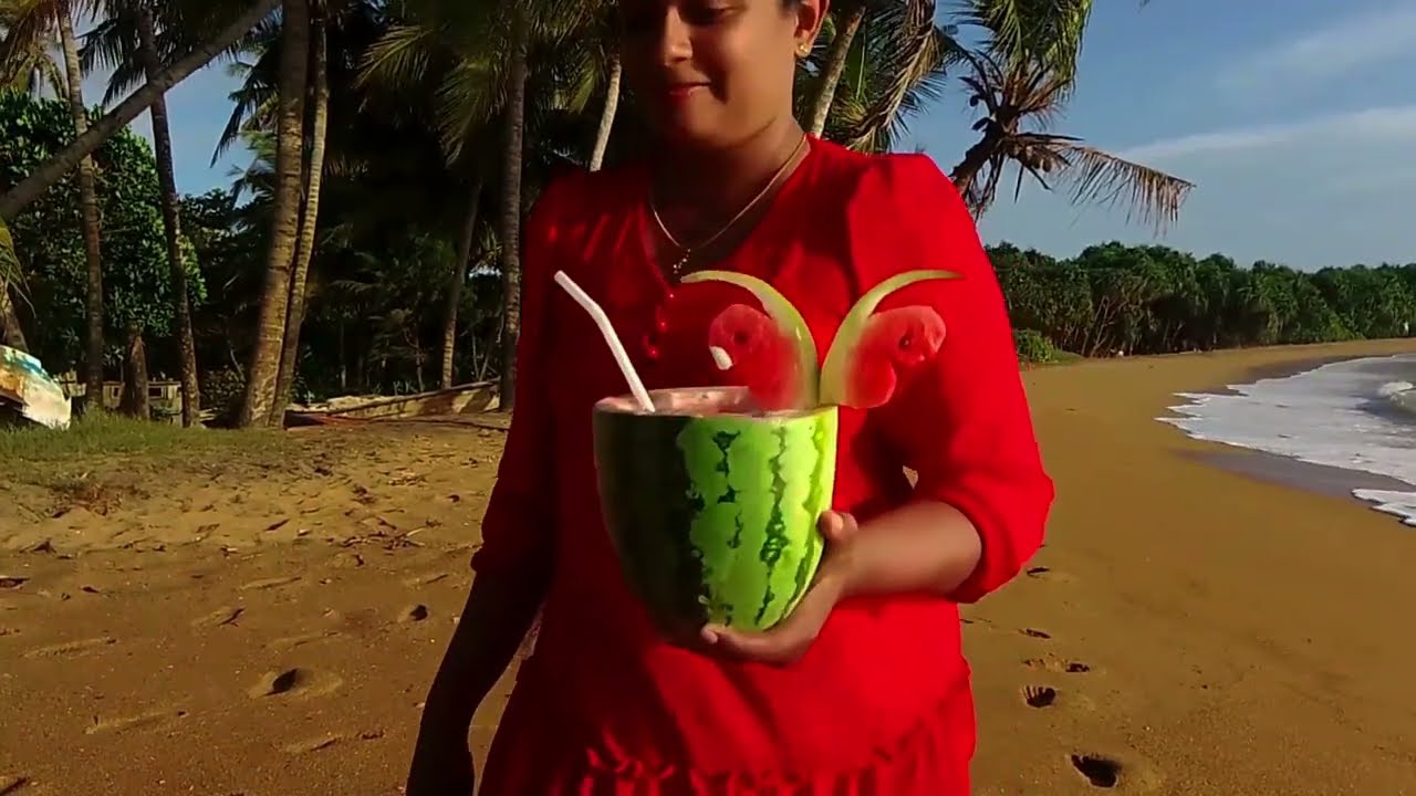 Watermelon Drink in The Beach Side