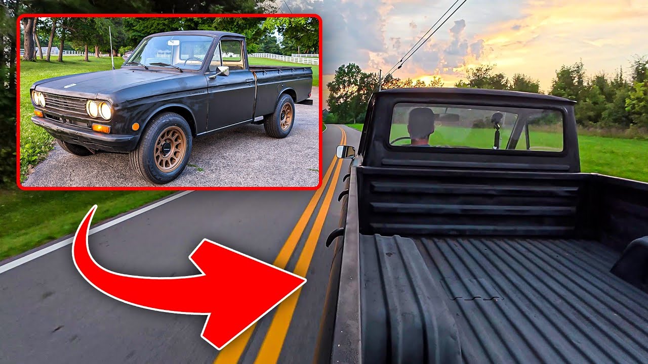 1970 Datsun 521 Pickup Driving + Review