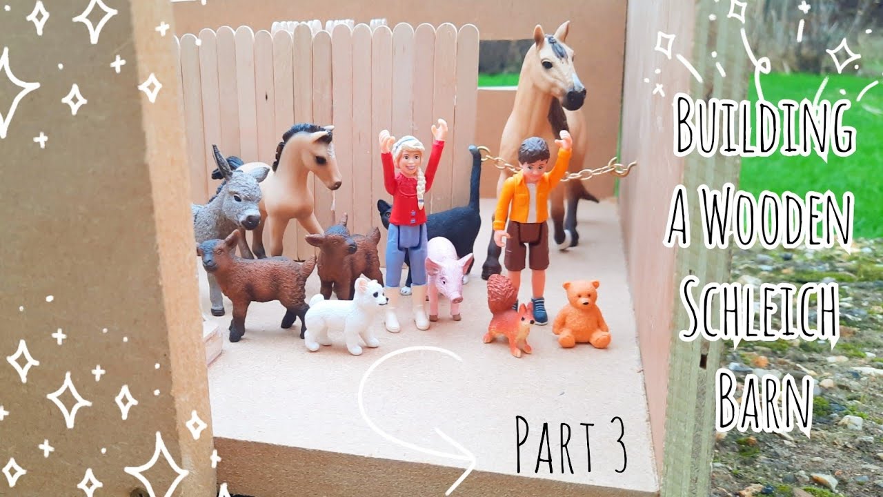 Строим амбар Schleich с нуля || Часть 3: Двери и балкон || Лошадь Schleich своими руками ||