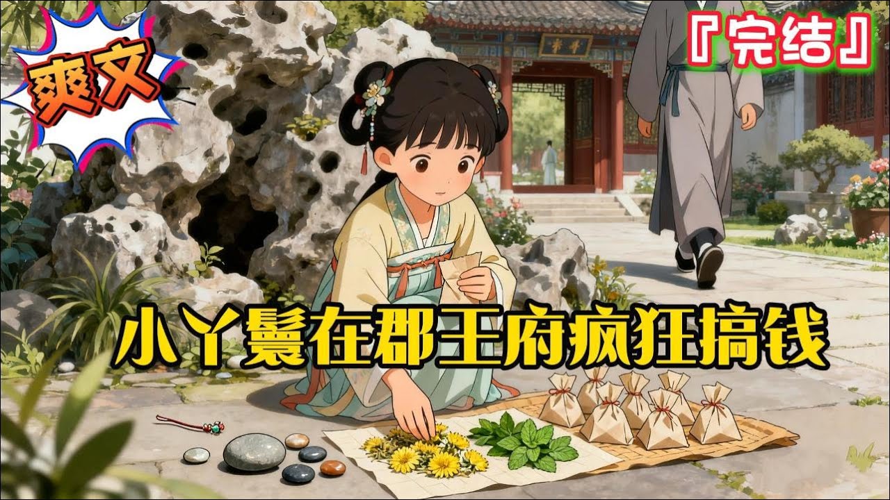 完结《小丫鬟在郡王府疯狂搞钱》自从直郡王府新来了一个小丫鬟海棠以后，王府发生了翻天覆地的变化…#爽文 #小说 #一口气看完 #有聲書 #有声小说 #完结文 #有声书 #完結 #穿越 #种田 #古代言情