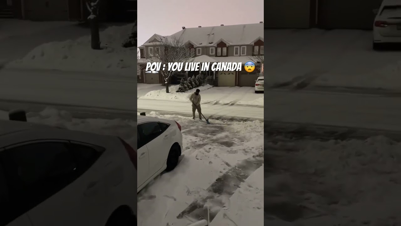 POV : you live in Canada #youtubeshorts #viral #canada #mallu #kerala #snowing