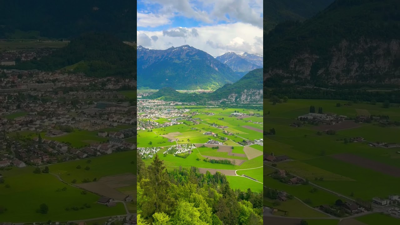 Spectacular Views from Harder KulmThe Top of Interlaken#swissalps  #millionviews #travel #nature🇨🇭