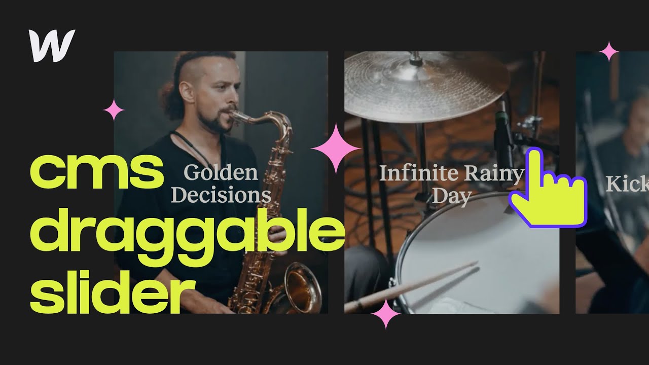 CMS Draggable Slick Slider в Webflow (2020)