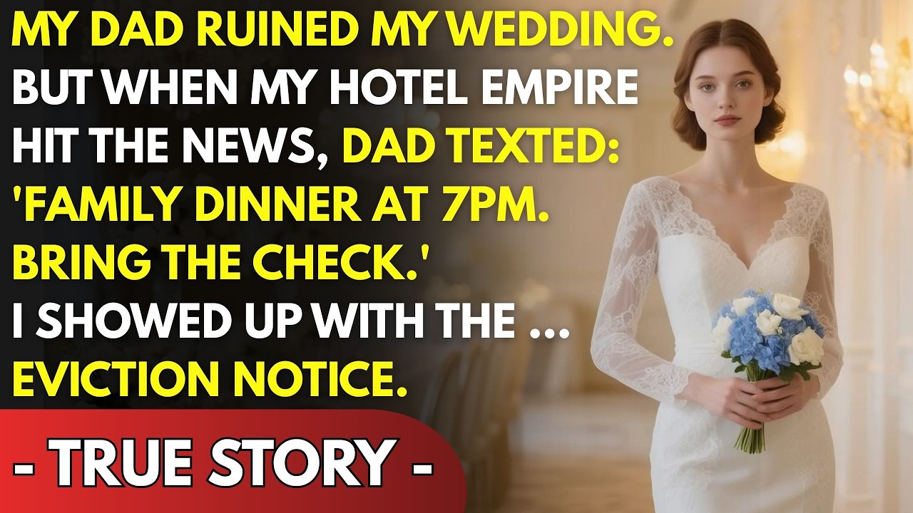 MY DAD RUINED MY WEDDING  BUT WHEN MY HOTEL EMPIRE HIT THE NEWS, DAD TEXTED FAMILY DINNER