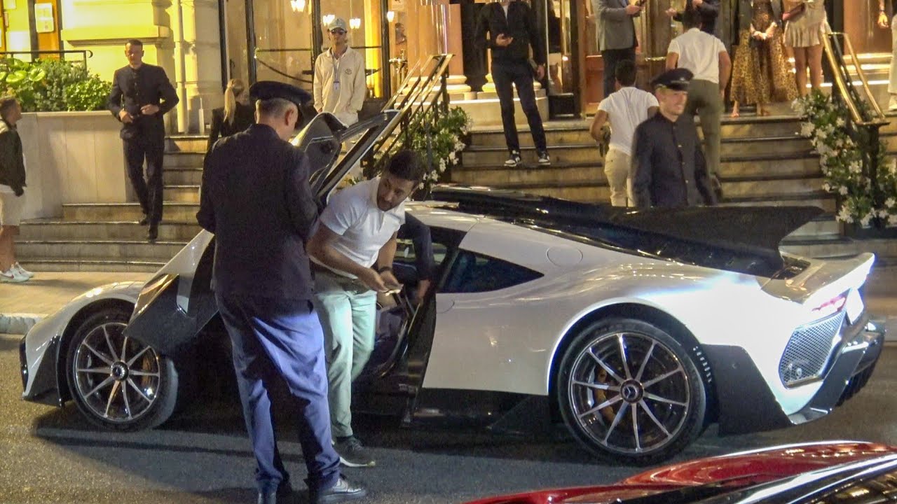 Billionaire Saudi Royal Family arriving in his MERCEDES PROJECT ONE AMG at Hotel de Paris in Monaco!