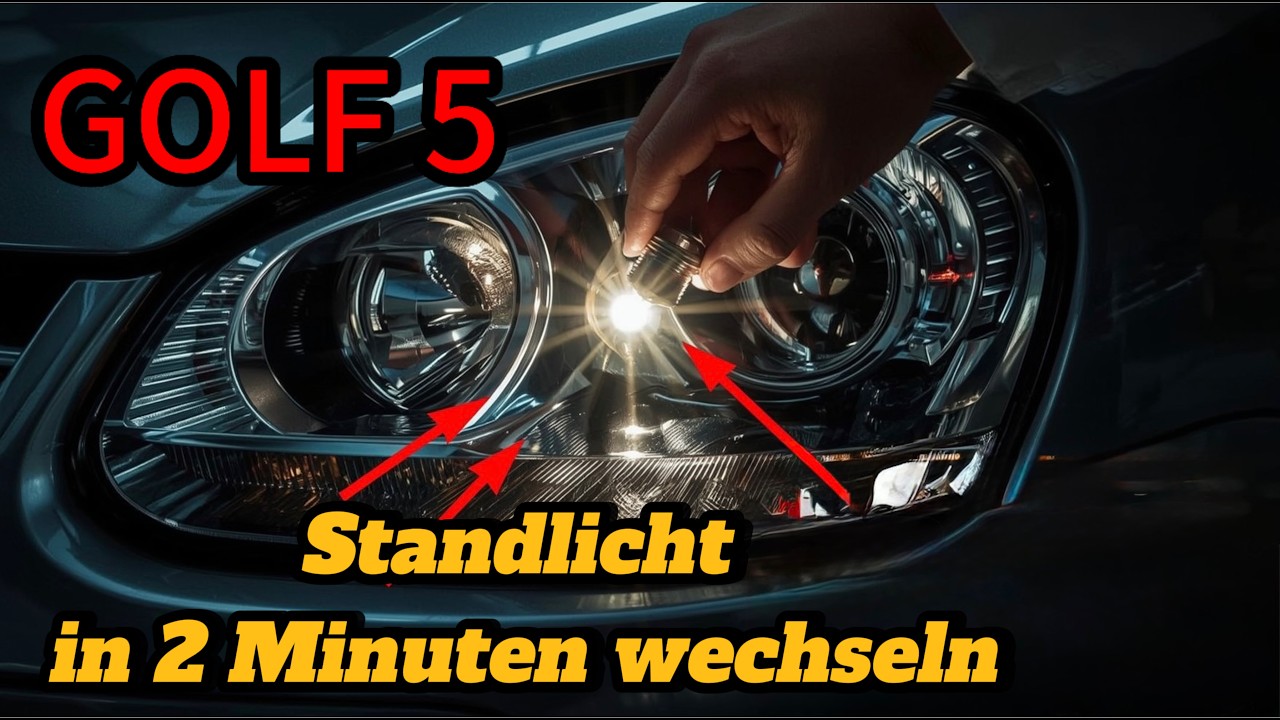 Standlicht am Golf 5 in 2 Minuten wechseln – Schnell & einfach!