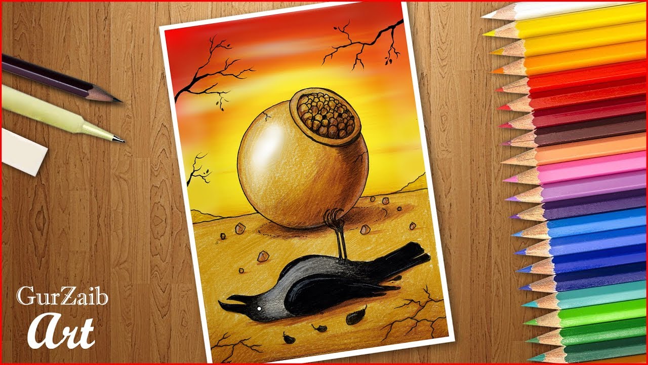 Save water save life drawing || poster chart project for competition (very easy) step by step