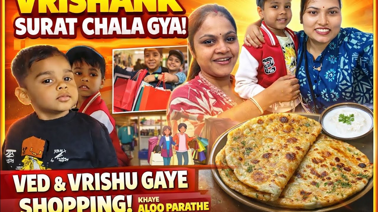 #3 Indian Family Vlog | Kids Shopping, Food & Emotional Moment