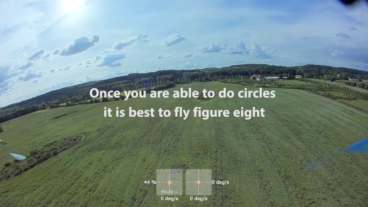 Quadcopter ACRO flying lesson 1: Coordinated turns