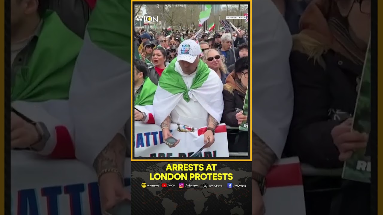 London Protest: 12 Held After Pro-, Anti-Iran Rallies Spark Tensions in London | WION SHORTS
