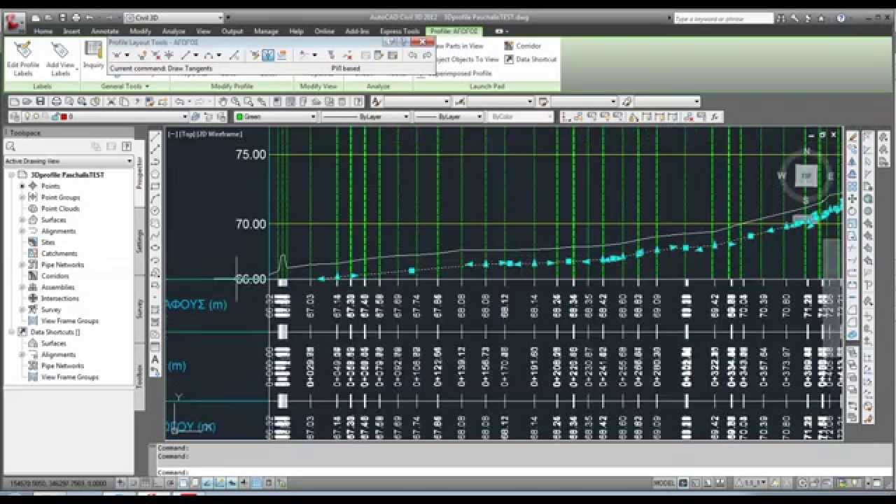 Profile pipeline  3D CIVIL step 9