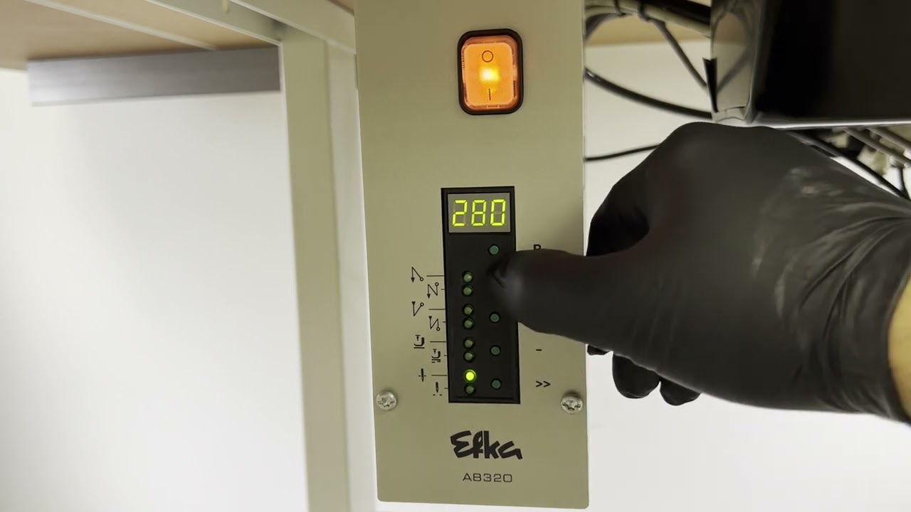 EFKA AB320 MASTER RESET & PARAMETERS SET-UP