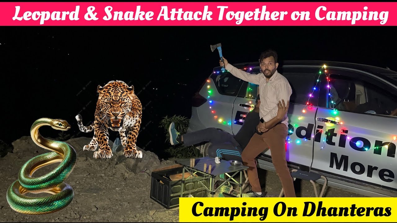 साँपो और तेंदुए के बीच की Night Camping | धनतेरस स्पेशल Camping In Jungle | Snake Attack on Camping