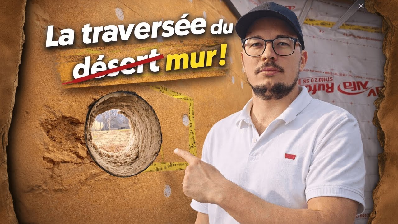 Comment réaliser une traversée de mur ossature bois !