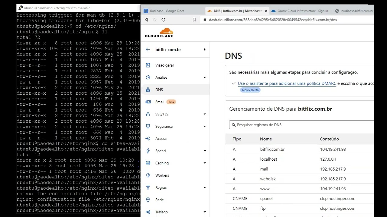 Budibase: configurando nginx para domínio próprio e certificado SSL
