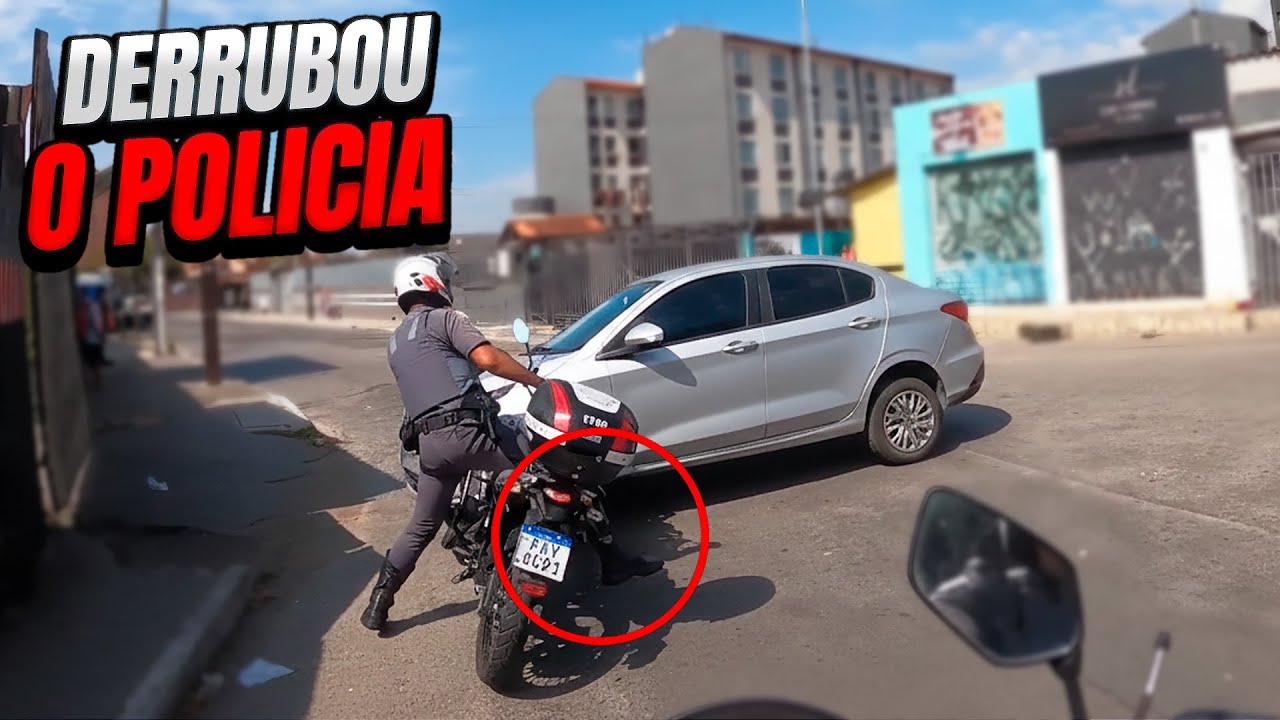 Quando POLICIAIS são DERRUBADOS na FUGA!